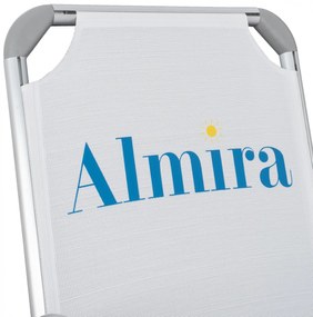 Καρέκλα Παραλίας ALMIRA C5053.03 Αλουμινίου με Ψηλή Πλάτη Βαρέως Tύπου Λευκό 56x70x66 εκ. 56x70x66 εκ.