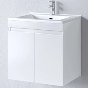 Έπιπλο Μπάνιου Πάγκος Με Νιπτήρα Omega S3BOM065GLN 65x45x57cm White Πορσελάνη,Μελαμίνη