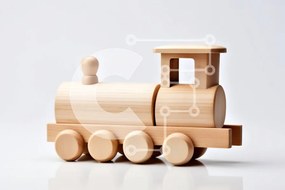 Intra Συλλεκτικό Ξύλινο Παζλ Plywood  4mm - Αξιολάτρευτο Ξύλινο Παιχνίδι Τρένο για παιδιά Σε Ξύλινο Κουτί - Διαστάσεις: 10x10 cm – 25 κομμάτια