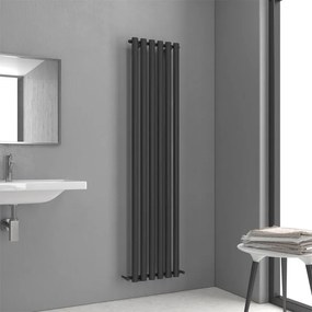 KARAG DIVINA Θερμαντικό σώμα μπάνιου Black Matt DIVINA KARAG 12x42x180cm KARAG-5206836063089