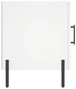 vidaXL Κομοδίνο Λευκό 40 x 40 x 50 εκ. από Επεξεργασμένο Ξύλο
