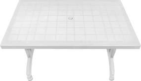 Τραπέζι πολυπροπυλενίου Callan Megapap χρώμα λευκό 140x80x73εκ.