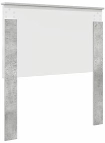 vidaXL Κεφαλάρι με κεφαλάρι Σκυρόδεμα Γκρι 80 cm Επεξεργασμένο ξύλο