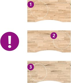 VidaXL Επιτραπέζια Επιφάνεια Ακατέργαστη Μασίφ Ξύλο Δρυς Ορθογώνια