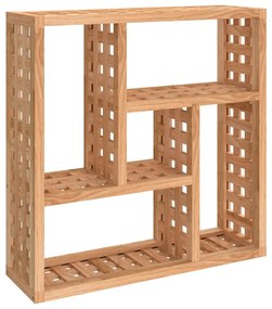 vidaXL Ράφι Τοίχου 49 x 15 x 49 εκ. από Μασίφ Ξύλο Καρυδιάς