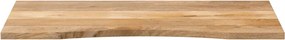vidaXL Επιφάνεια Γραφείου Καμπύλη 120x50x2,5 εκ Μασίφ Ακατ. Μάνγκο