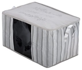 ESTIA ΘΗΚΗ ΑΠΟΘΗΚΕΥΣΗΣ NON WOVEN ΥΦΑΣΜΑΤΙΝΗ 60x45x35cm ΜΕ ΠΑΡΑΘΥΡΟ IVORY