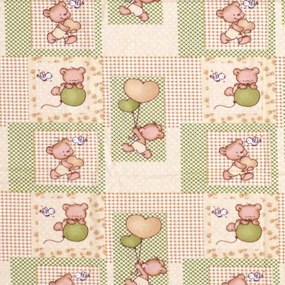 Σεντόνι Βρεφικό Baloon 76 Beige DimCol Λίκνου 80x110cm 100% Cotton Flannel