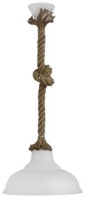 Κρεμαστό Φωτιστικό Οροφής PUBLIC 1L ROPE UT-Λευκό 31-1172 Heronia-31-1172-Λευκό 31-1172