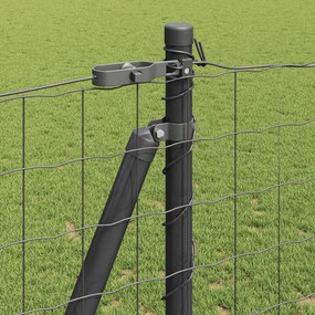 vidaXL Ευρωπαϊκός Φράκτης με Σκυρόδετη Βάση 10 x 1,2 μ Γκρι Δίχτυ