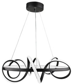Κρεμαστό Φωτιστικό Οροφής LED 100W 3CCT Space-50 Heronia Lighting-01-0345-Μαύρο 01-0345