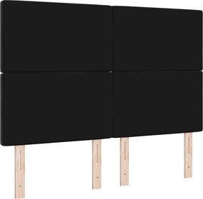 vidaXL Κεφαλάρι Μαύρο 144 cm Βελούδο