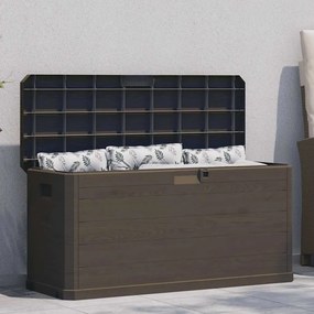 vidaXL Μπαούλο Αποθήκευσης Κήπου Καφέ 280 Λίτρα