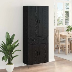 vidaXL Highboard 2 pcs Μαύρη Οξυά 69,5 x 34 x 180 εκ.