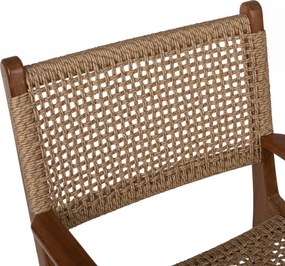 ΠΟΛΥΘΡΟΝΑ ΜΑΣΙΦ ΞΥΛΟ ΤEAK ΦΥΣΙΚΟ RATTAN ΣΧΟΙΝΙ 54Χ58Χ88Υεκ.HM9385.01