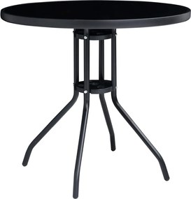 vidaXL Σετ Επίπλων Mπιστρό 5 Τεμαχίων Μαύρο / Ανθρακί