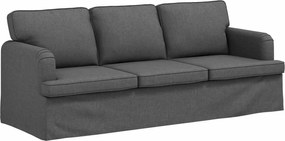 vidaXL Καναπές Σκούρο Γκρι