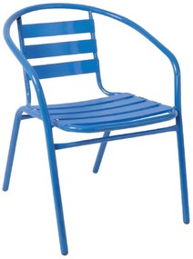 FUNKY Πολυθρόνα Μέταλλο - Αλουμίνιο Βαφή Μπλε  54x60x73cm Ε242,2