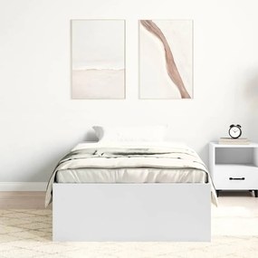 vidaXL Πλαίσιο Κρεβατιού Λευκό 90 x 200 εκ.