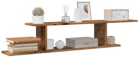 vidaXL Ράφι Τηλεόρασης Επιτοίχιο 125x18x23 εκ. Επεξ. Ξύλο