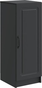 vidaXL Πλαϊνό γραφείο Μαύρο 33 x 34,5 x 87 εκ. Επεξεργασμένο Ξύλο