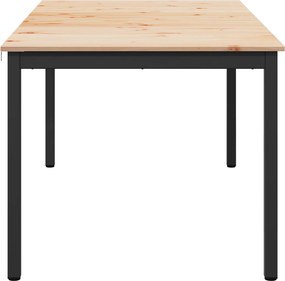 vidaXL Τραπεζαρία Φυσικό 140 x 80 x 75 cm Στερεά ξυλεία πεύκου