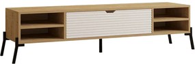 Έπιπλο Τηλεόρασης Santa 835PUQ3082 160x40x36cm Oak-White