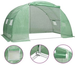 vidaXL Θερμοκήπιο 8 μ² 2 x 4 x 2 μ.