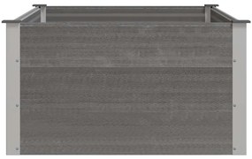 vidaXL Ζαρντινιέρα Υπερυψωμένη Γκρι 150 x 100 x 54 εκ. από WPC