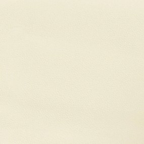 Πλαίσιο Κρεβατιού Κρεμ 140x190 εκ. από Συνθετικό Δέρμα - Κρεμ