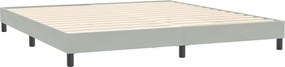 vidaXL Box Spring κρεβάτι χωρίς στρώμα ανοιχτό γκρι 200x210 cm