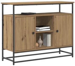 vidaXL Κονσόλα Artisan Oak 100x35x80 cm Κατασκευασμένο ξύλο και Ατσάλι