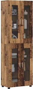 vidaXL Highboard FLORIN 60 x 35 x 182 εκ. Παλιό ξύλο