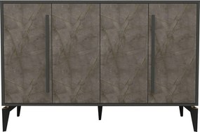 Κονσόλα Gordion Μάρμαρο / Ανθρακί FREFADA 140x35.3x95