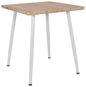 ΤΡΑΠΕΖΙ ΤΡΑΠΕΖΑΡΙΑΣ PALOMA HM8335.02, 70Χ70X76,5, SONOMA, ΛΕΥΚΑ ΠΟΔΙΑ