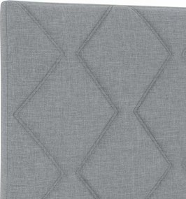 vidaXL Κεφαλάρι Ανοιχτό γκρι 100 cm ύφασμα