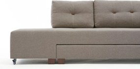 Corner Sofa-Bed Manama Corner Sofa Bed Right - Cream Cream