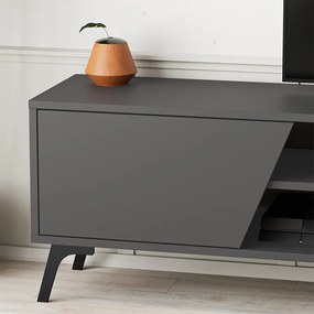Έπιπλο τηλεόρασης Fiona ανθρακί 180x35x48εκ