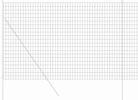 vidaXL Φράχτης Εuro Γκρι 1,5 x 10 m Σίδηρος με επικάλυψη PVC