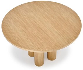 Τραπέζι Houston 1404, Δρυς, 77cm, 40 kg, Ινοσανίδες μέσης πυκνότητας, Φυσικό ξύλο καπλαμά | Epipla1.gr