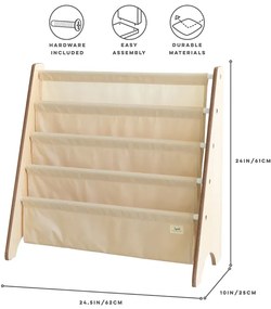 3Sprouts Βιβλιοθήκη από ανακυκλωμένο ύφασμα Beige