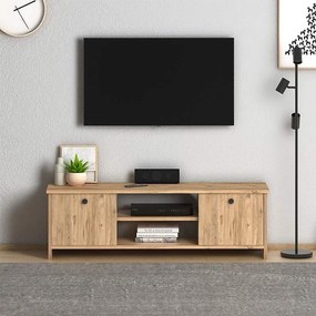 Έπιπλο τηλεόρασης Cube Megapap χρώμα pine 120x30x40εκ.