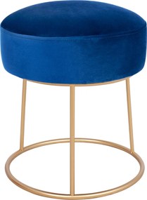 ΣΚΑΜΠΟ KARLO HM8411.08 ΜΠΛΕ ΒΕΛΟΥΔΟ ΜΕ ΧΡΥΣΗ ΒΑΣΗ Φ36x38Υ εκ.