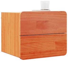vidaXL Κομοδίνο Καφέ κεριού 39 x 34 x 33 εκ. Μασίφ ξύλο πεύκου