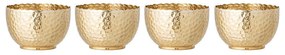 Μπωλ Camelia (Σετ 4Τμχ) 82049388 11x6,5cm Gold Bloomingville Αλουμίνιο