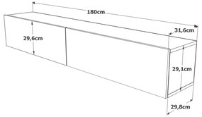 Έπιπλο Τηλεόρασης ArteLibre KENT Πεύκο Μοριοσανίδα 180x31.6x29.6cm