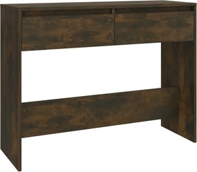 vidaXL Τραπέζι Κονσόλα Καπνιστή Δρυς 100x35x76,5 εκ. Επεξ. Ξύλο