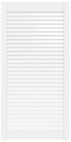 vidaXL Πορτάκι με Περσίδες Λευκό 99,3x49,4 εκ. από Μασίφ Ξύλο Πεύκου