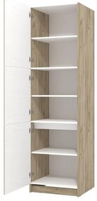 Στήλη κουζίνας DIANA BD 60 Grey Oak - Sand Γυαλιστερό 60x58x216εκ. 60x58x215 εκ.