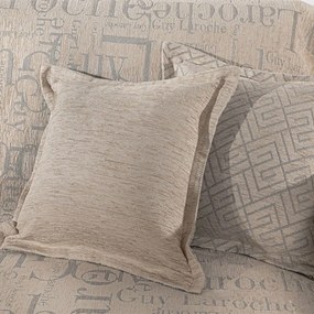 Μαξιλαροθήκη Διακοσμητική Stamp Natural Guy Laroche 50Χ50 Acrylic,Cotton,Polyester